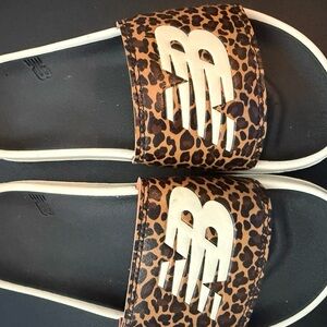 New Balance Leopard Slides Sandals
